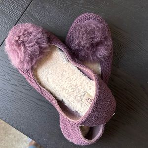 UGG Andi Pom Slippers | 10 | Purple | GUC